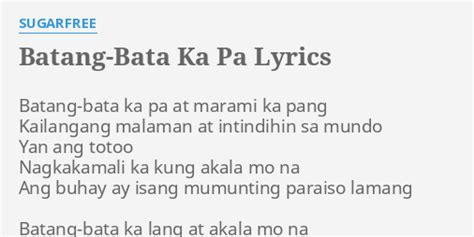 batang bata solo finger|Sugarfree .